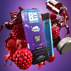Acquista online Jelly Jam Elite Edition Delta-9 THC 4G Vape monouso (Raspberry Smash)